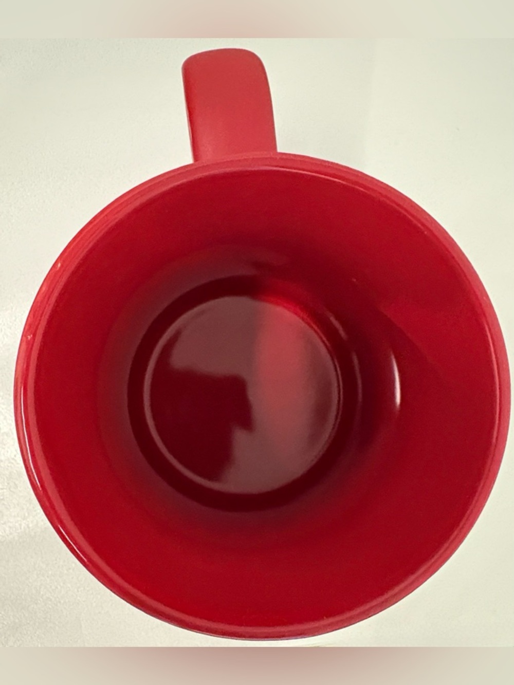 Set of 2 Classic Matte Red Ceramic Coffee Mugs - Everyday Home Dining - Picture 3 of 3